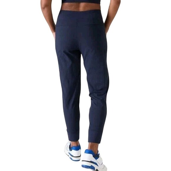 Athleta Trekkie North Jogger Navy Zip Pockets Ripstop Hiking Outdoors Size 10 - Picture 4 of 10